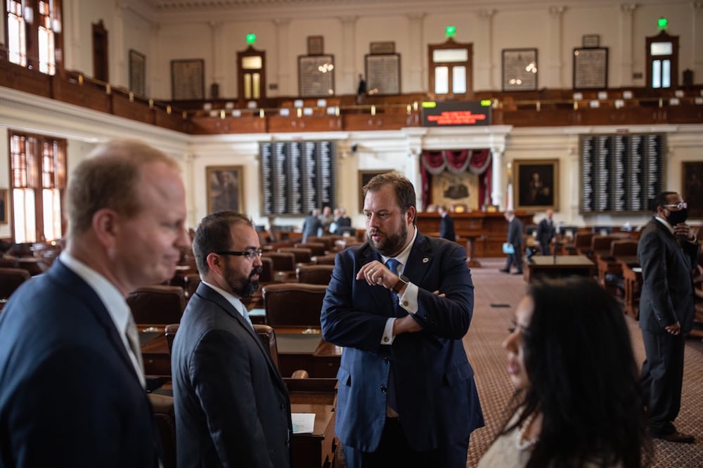 Texas state representatives at the State Capitol, during a special session to discuss a number of legislative issues, including social media censorship, in Austin, Texas, 8 July 2021, Tamir Kalifa/Getty Images