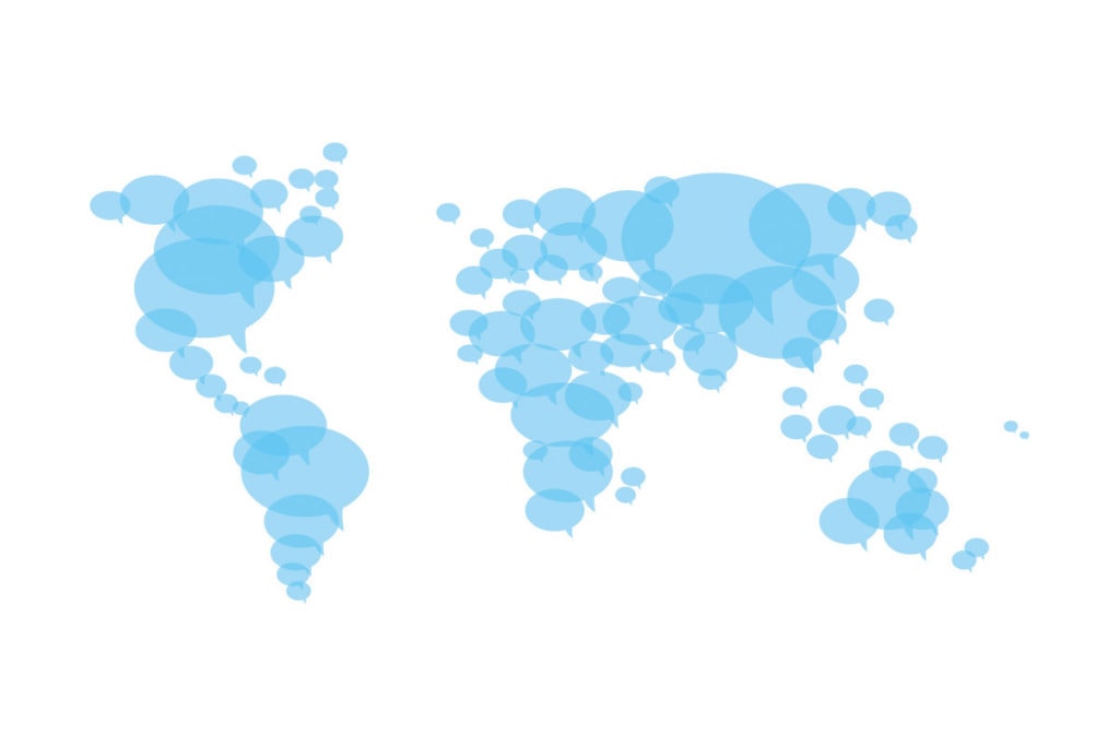 Bubble Map of the World