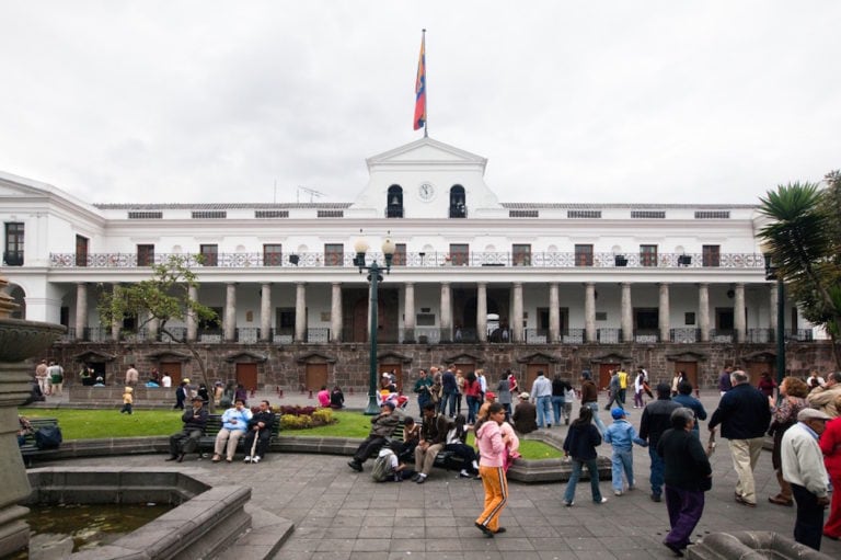 El Palacio de Carondelet, la sede del Gobierno, en Quito, Ecuador, el 17 de octubre de 2010, Rolf Schulten/ullstein bild via Getty Images