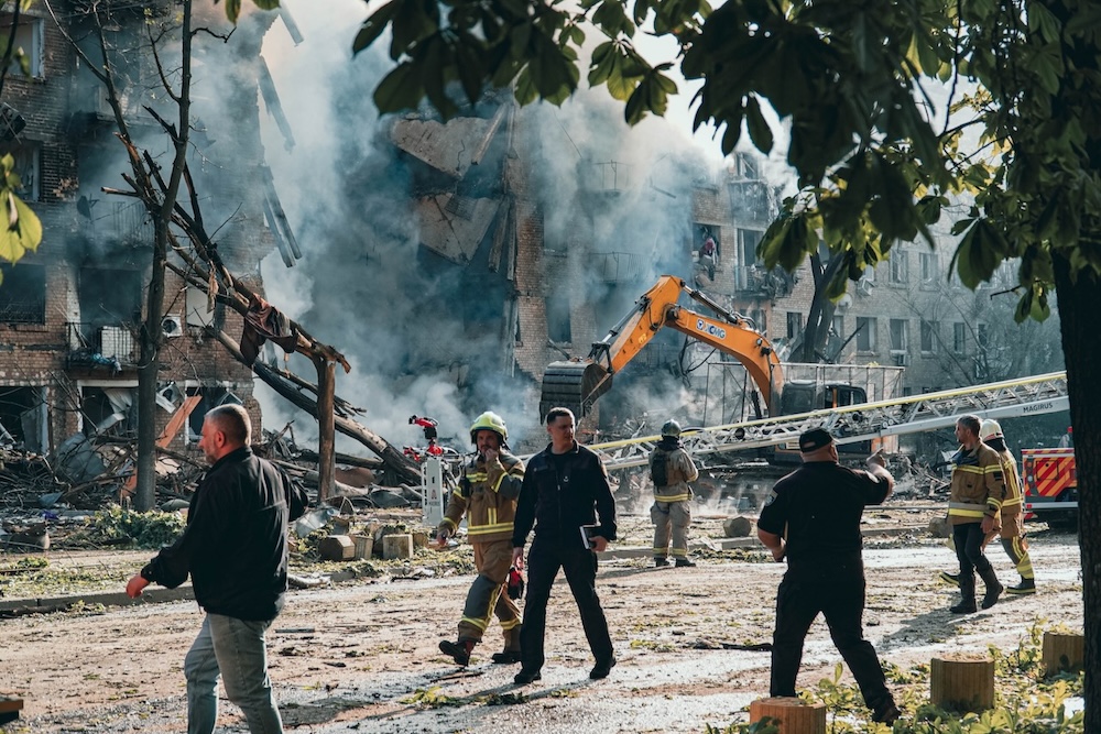 Ukraine: Russian missile-and-drone attack damaged six media offices in Kyiv - IFEX